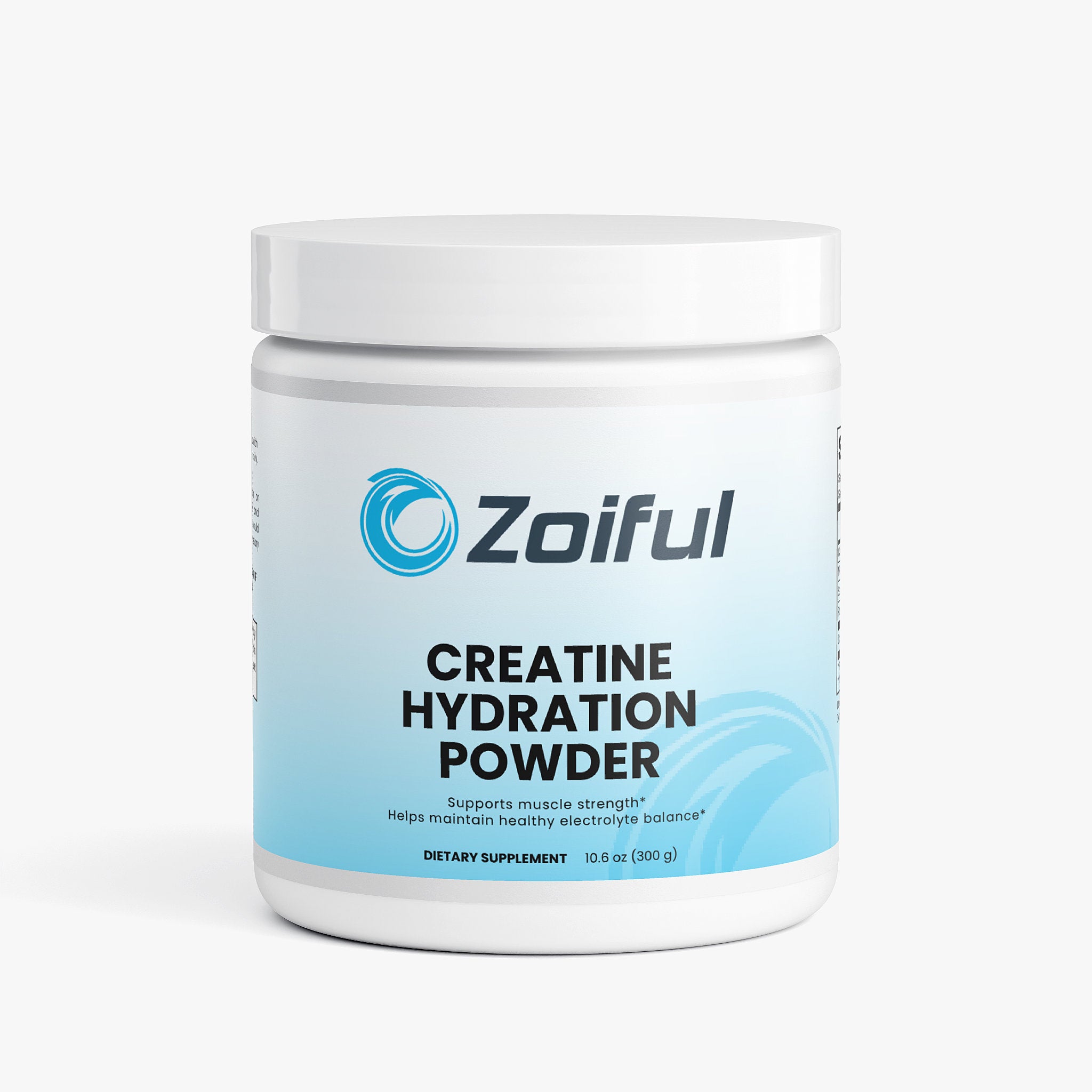 Creatine Hydration Powder lemon creatine monohydrate and electrolyte drink powder front label