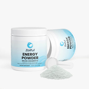 Energy Powder Melon Creamsicle powdered pre-workout jar angled view