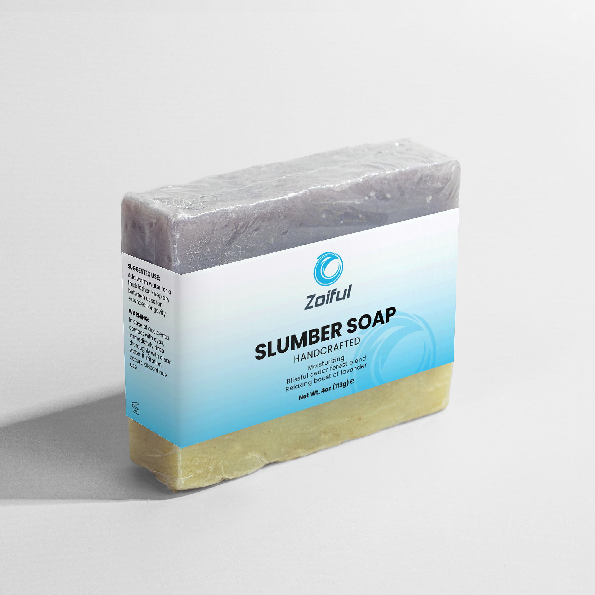 Handmade Slumber Soap bar with fir needle and lavender essential oils