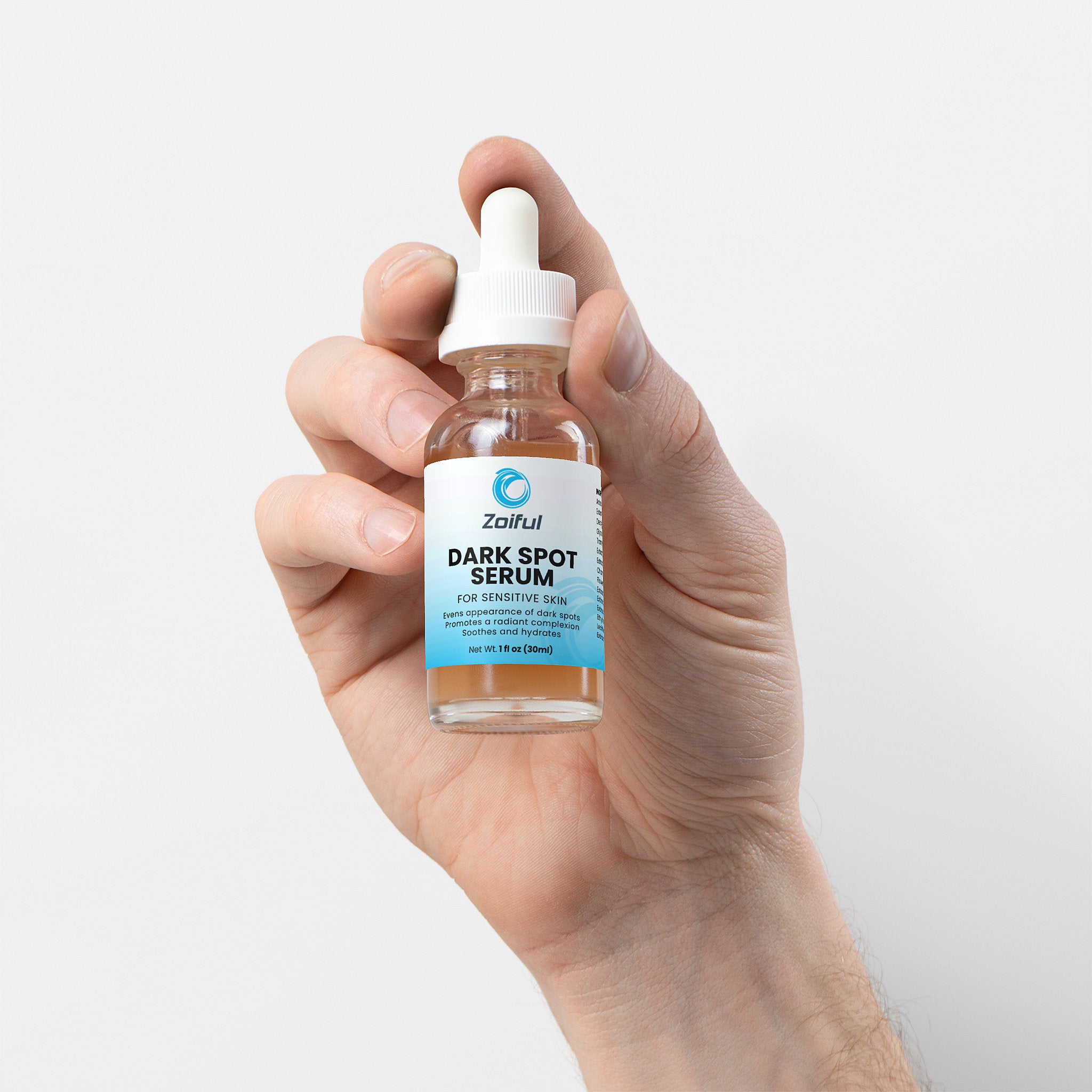 Dark spot serum for sensitive skin front label, 1 fl oz facial serum