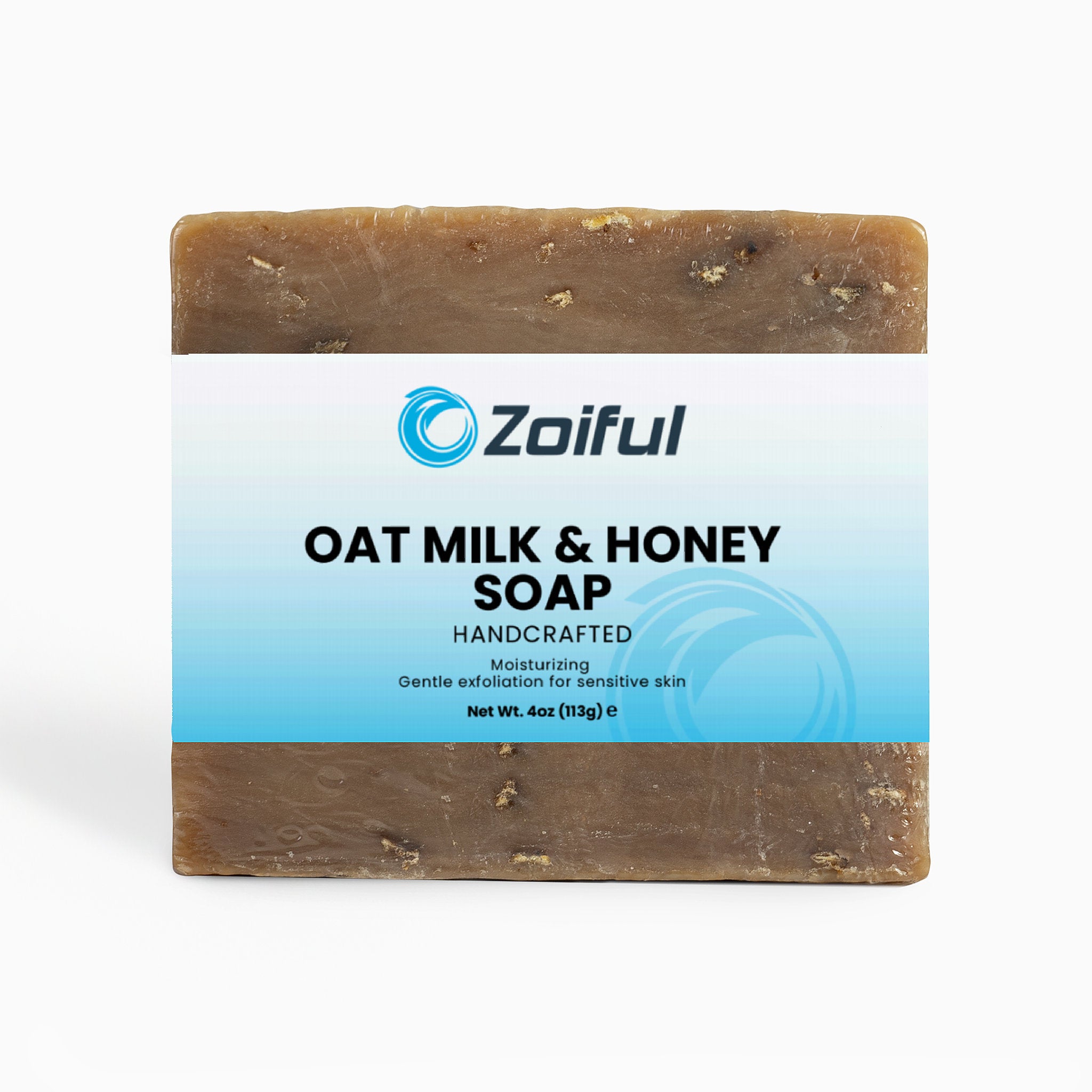 Oat Milk Honey Soap handmade bar for sensitive skin with oats, goat milk, and honey