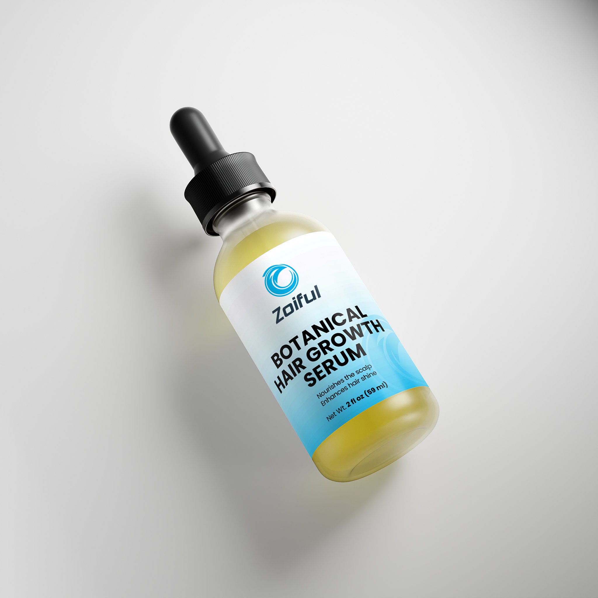 Lightweight botanical hair growth serum for daily scalp health support