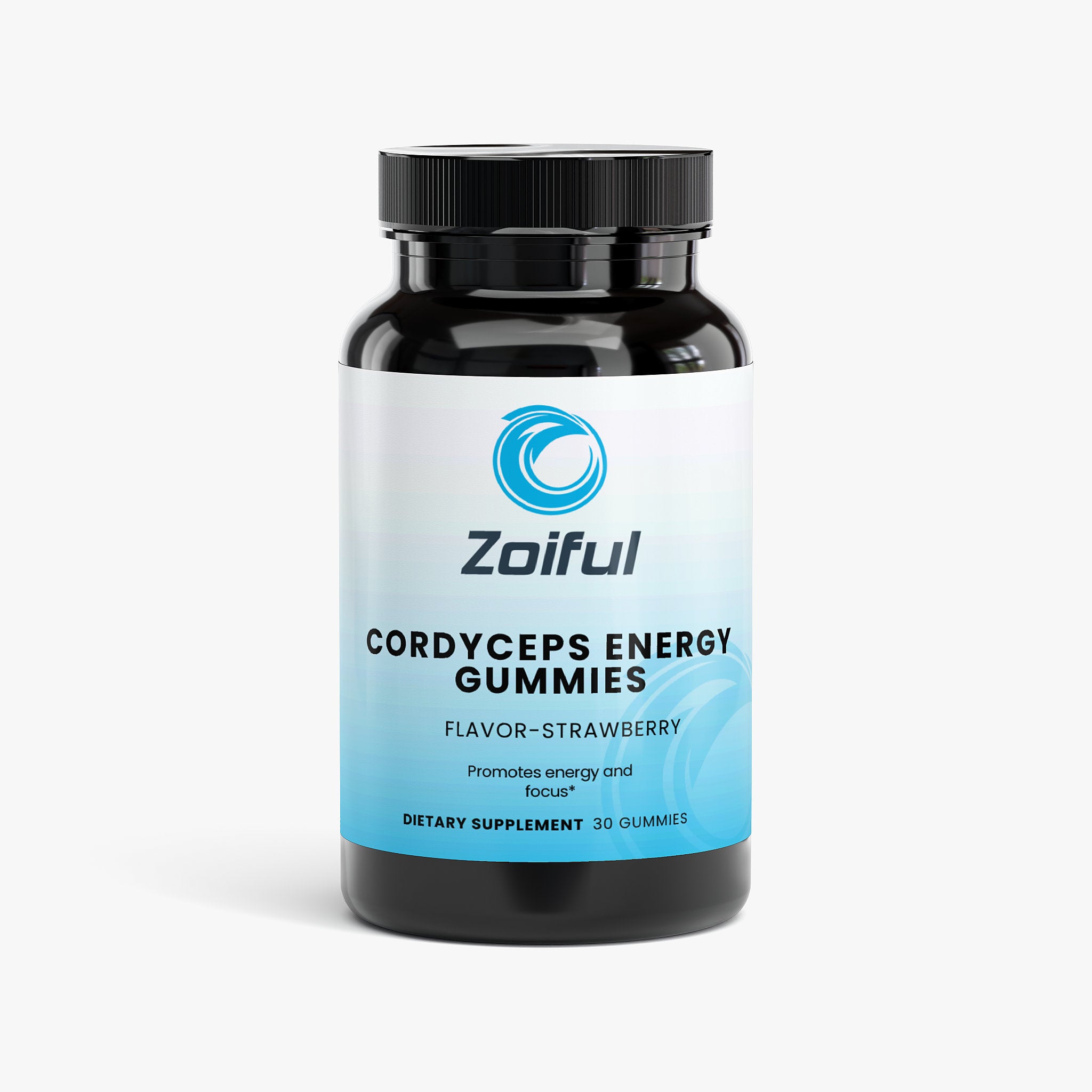 Cordyceps Energy Gummies bottle for steady energy, focus, and daily performance support