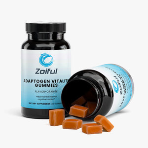 Adaptogen Vitality Gummies supplement facts and mushroom extract formula