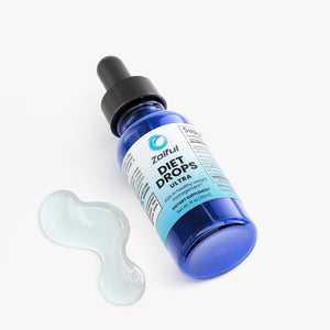 Diet Drops Ultra liquid weight management drops bottle angled product image