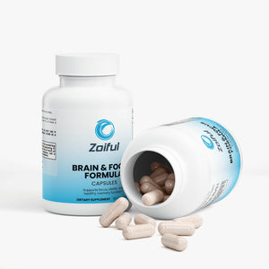 Brain & Focus Formula 60 capsule bottle for focus, memory, and nervous system support