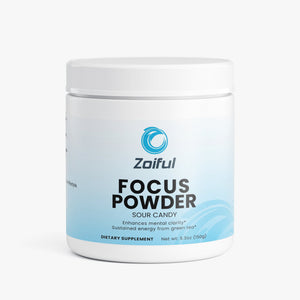 Focus Powder Sour Candy cognitive support supplement jar front view