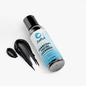 Close-up of Charcoal Facial Cleanser gel face wash for daily cleansing