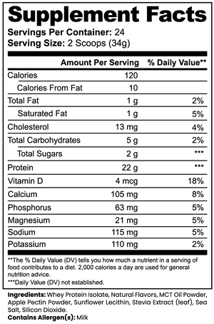 Advanced 100% Whey Protein Isolate (Vanilla) — product image