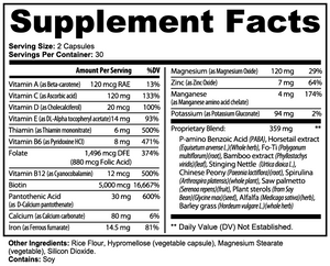 Hair Skin and Nails Essentials bottle by Zoiful Wellness for daily skin hair and nail support