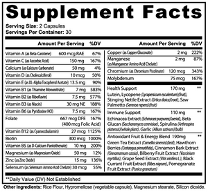 Complete Multivitamin product image with easy-to-swallow capsules and antioxidant blend