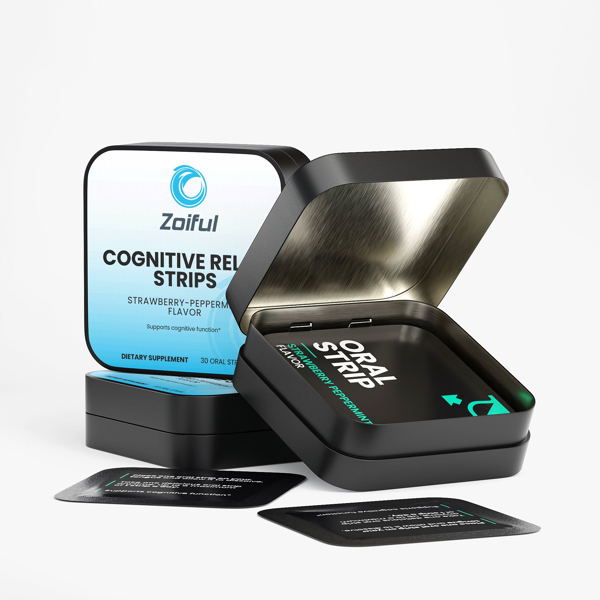 Cognitive Relax Strips supplement facts and ingredient panel