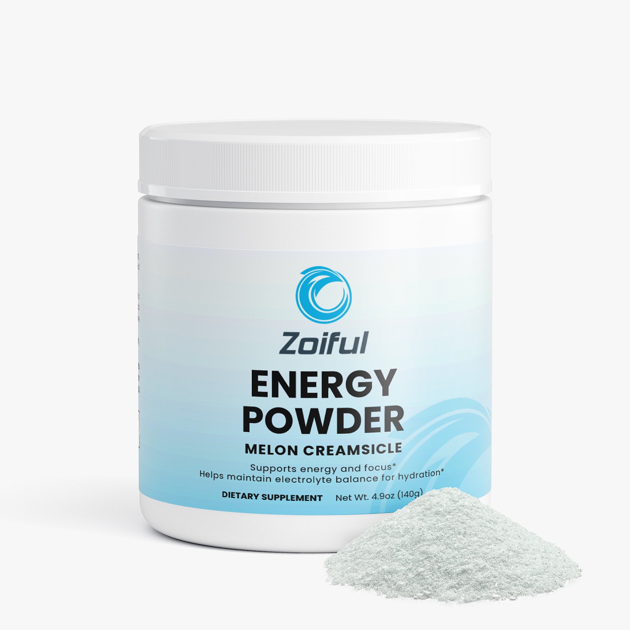 Energy Powder Melon Creamsicle supplement facts and ingredients label