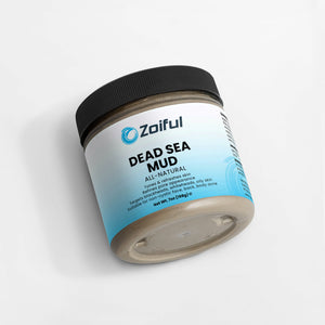 Dead Sea Mud mask container with lid for body masking routine