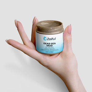 Dead Sea Mud mask label close-up with ingredient details