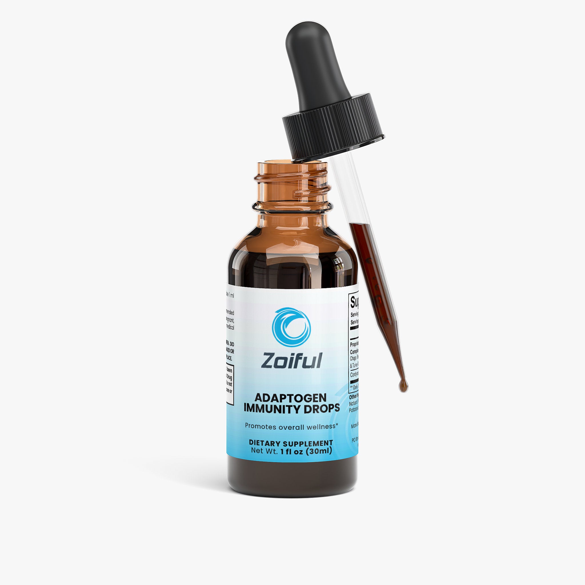 Adaptogen Immunity Drops liquid mushroom immune support supplement