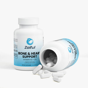 Bone & Heart Support ingredients and supplement facts bottle image