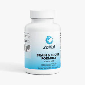 Brain & Focus Formula capsules bottle for mental clarity and cognitive support
