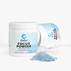Focus Powder Sour Gummi Worm ingredients and supplement facts panel