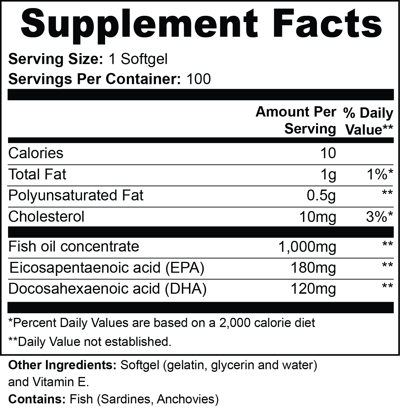 Close-up of omega-3 fish oil softgels supplement packaging and bottle