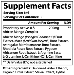 Diet Drops Ultra 1 oz african mango supplement full product package view