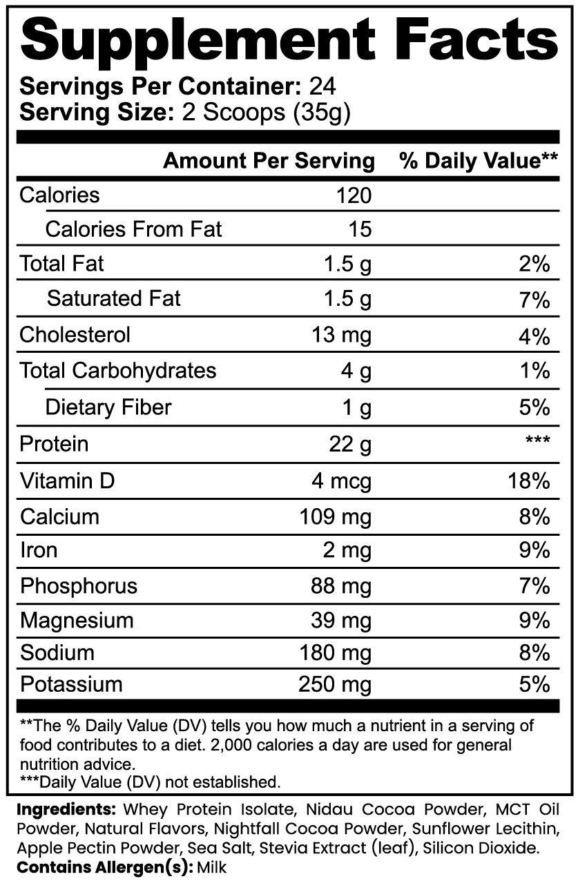 Chocolate whey protein isolate tub by Zoiful Wellness lifestyle product image