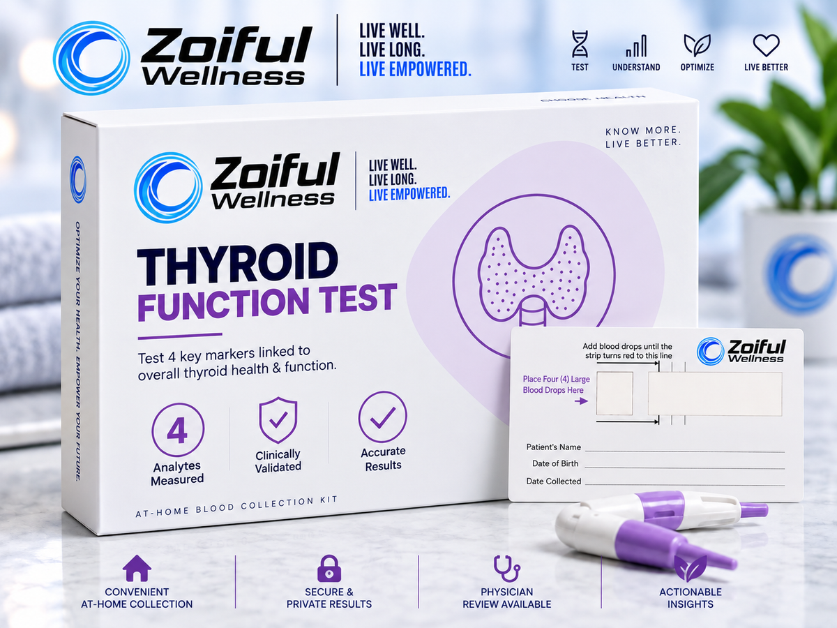 Zoiful Wellness Thyroid Function Test finger-prick blood collection kit